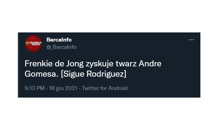 Frenkie de Jong został porównany do...